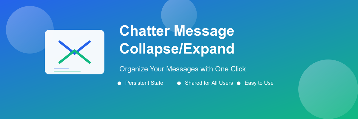 Chatter Message Collapse/Expand Banner