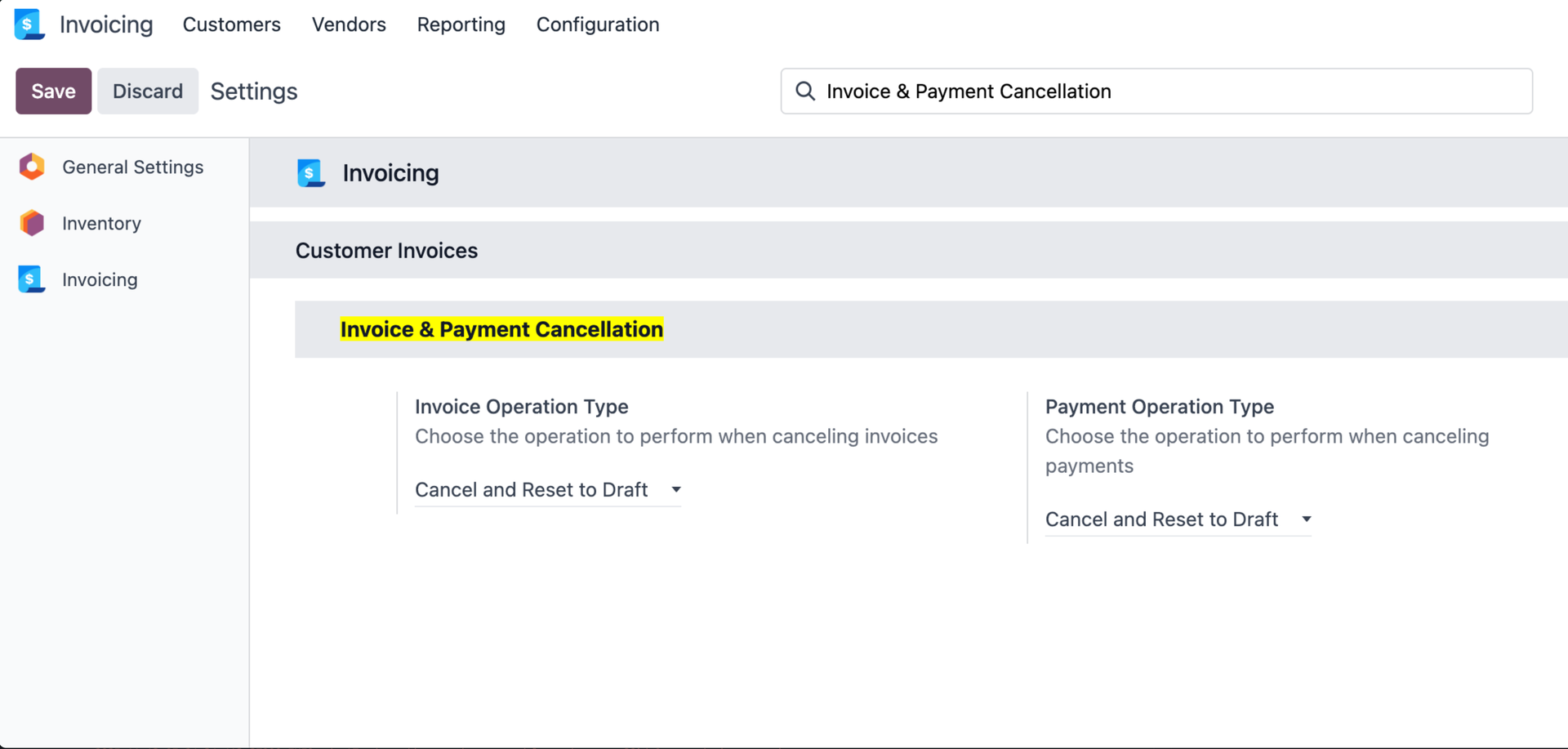 Configuration Settings