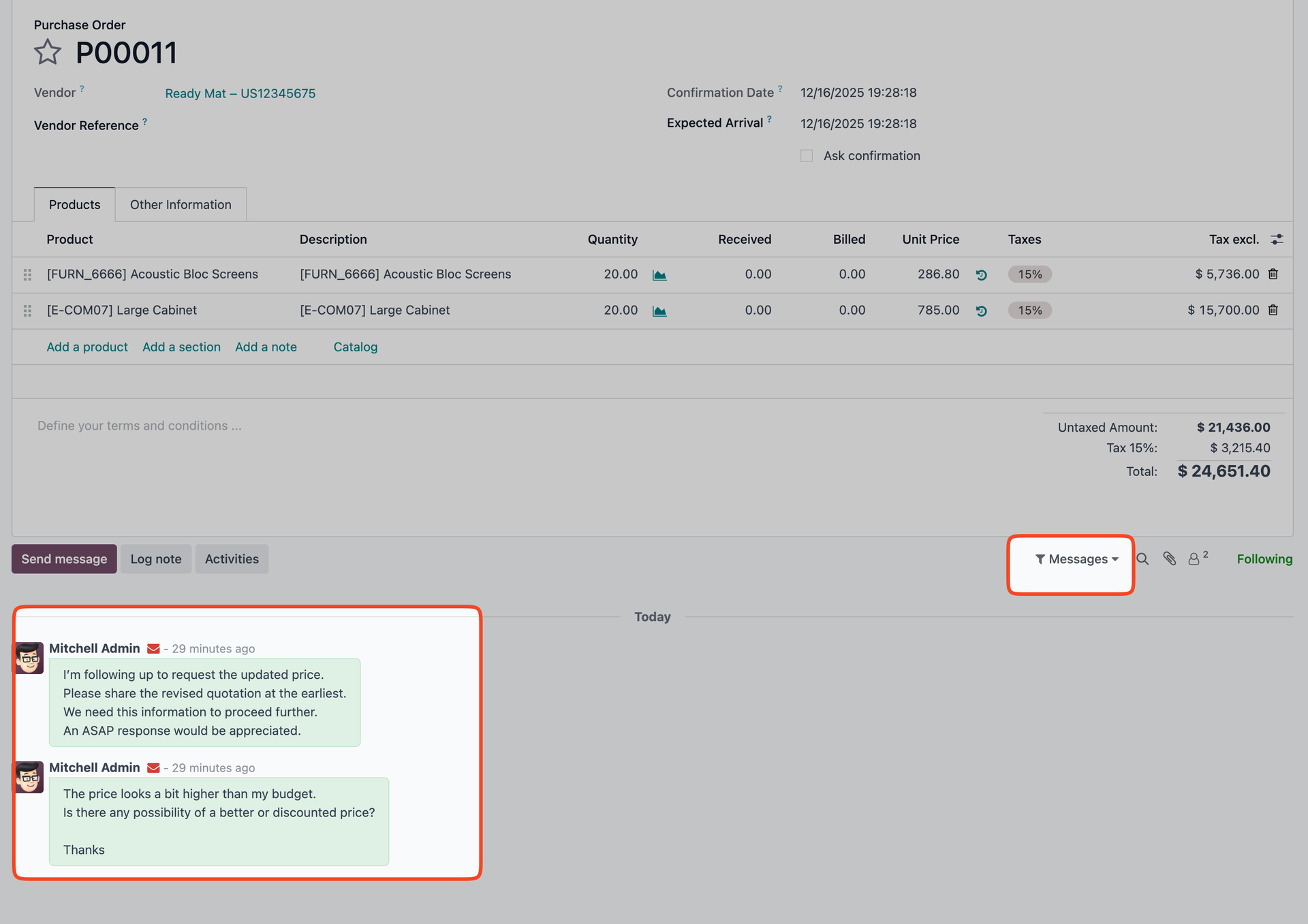 Clean Chatter Filter After
