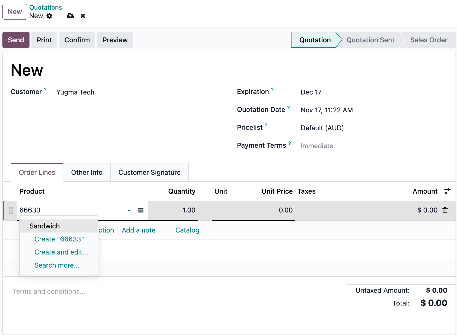 Search Product Template by Barcode in Sales Order
