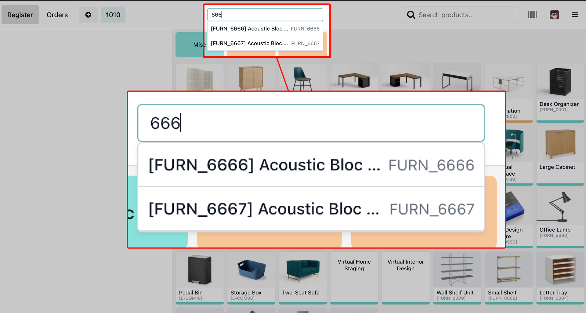 Searching Part Number in POS