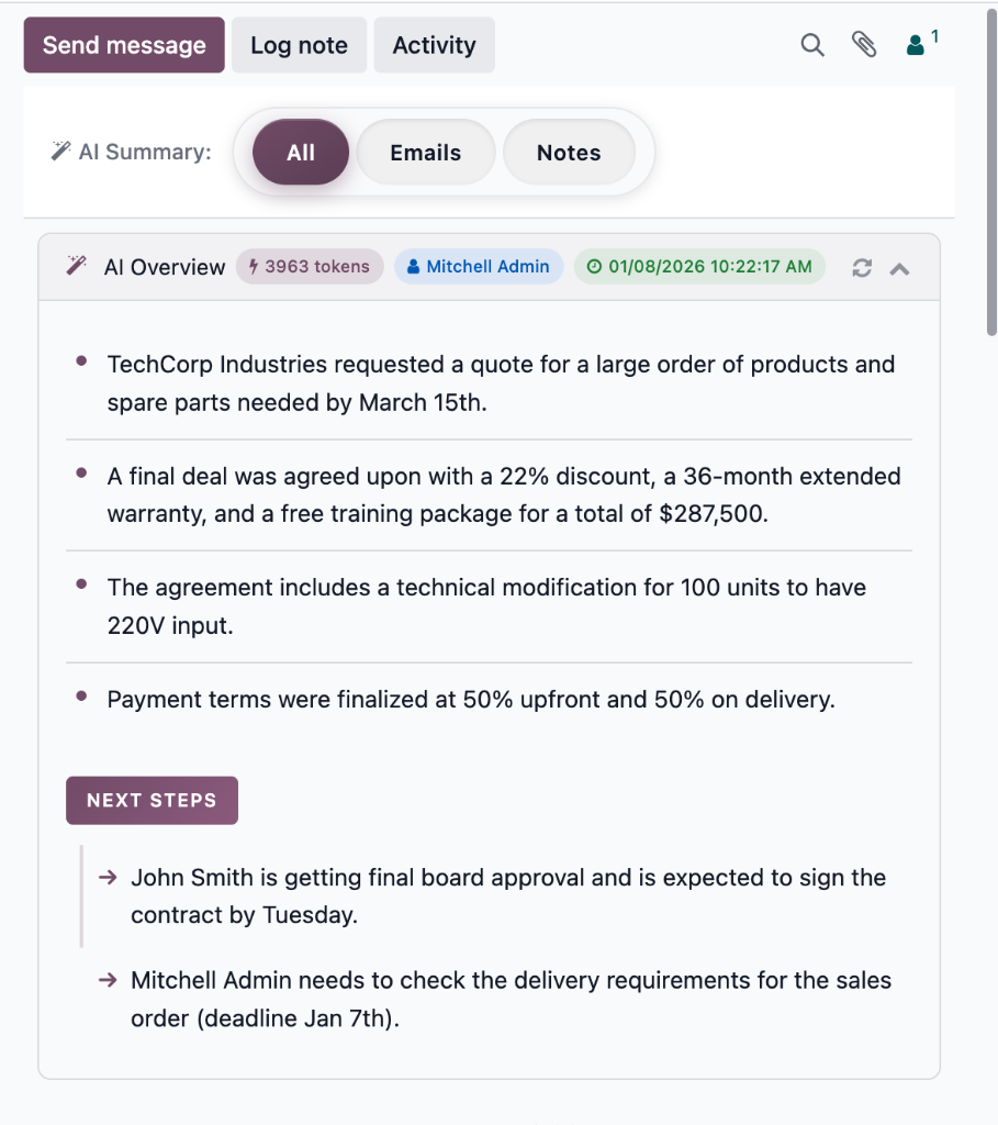 All Messages Summary