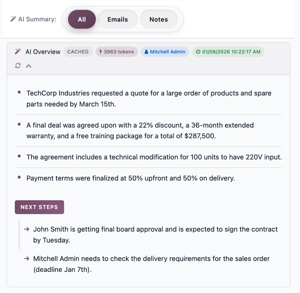 AI Summary in Light Mode
